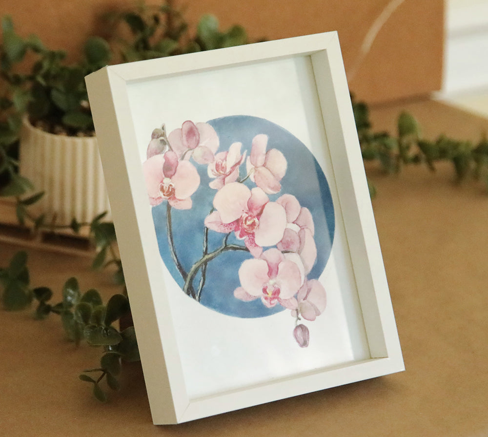 Circle of Stillness – Pink Orchid Art Print
