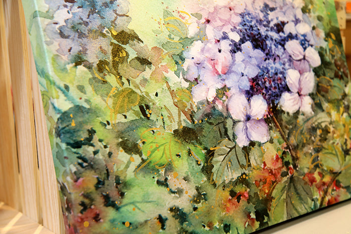 Lavender Hydrangea Canvas Print (20" x 16")