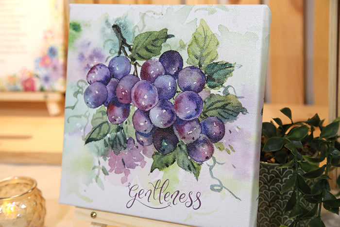 Gentleness (Grapes) in Bloom: 8x8 Canvas Print