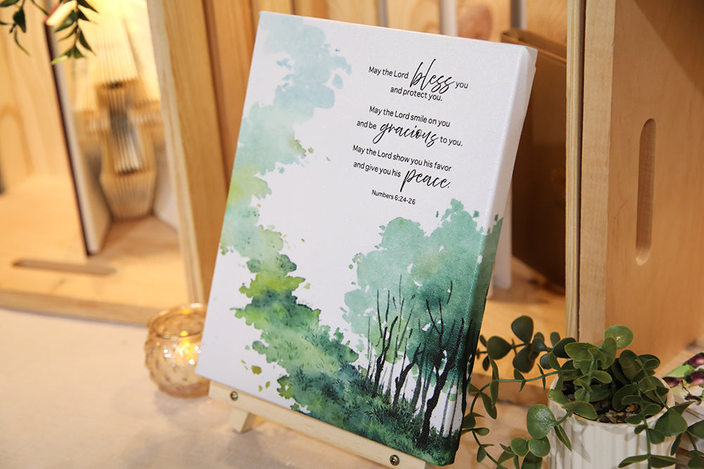 Path of Blessing Numbers 6:24-26 Canvas Print
