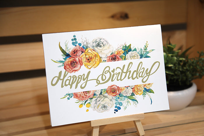 Premium Floral & Nature Birthday Card Set (8-Pack)