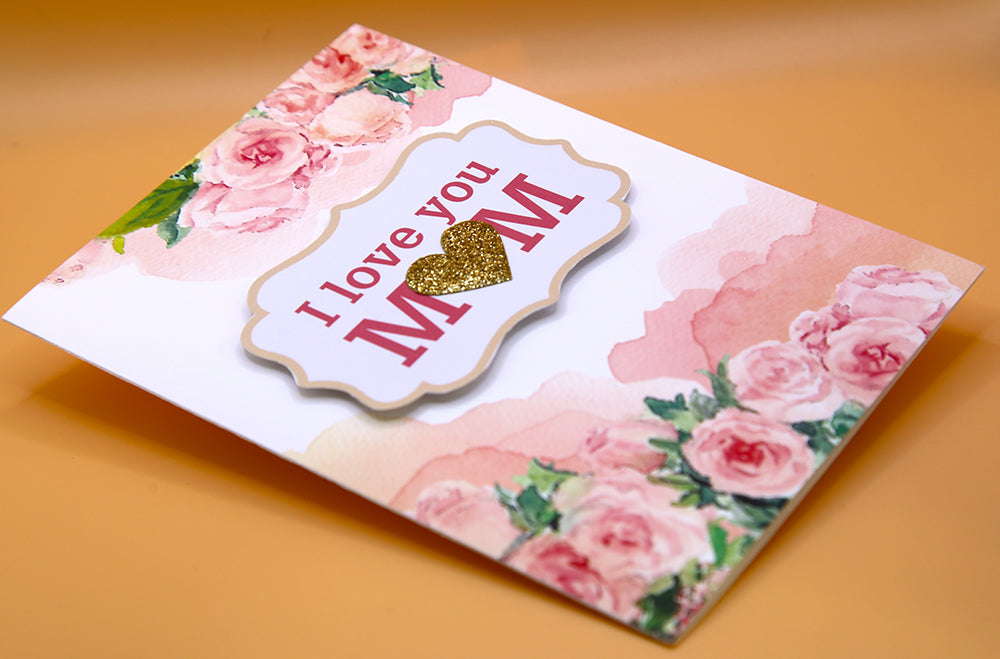 "I Love You, Mom" Greeting Card