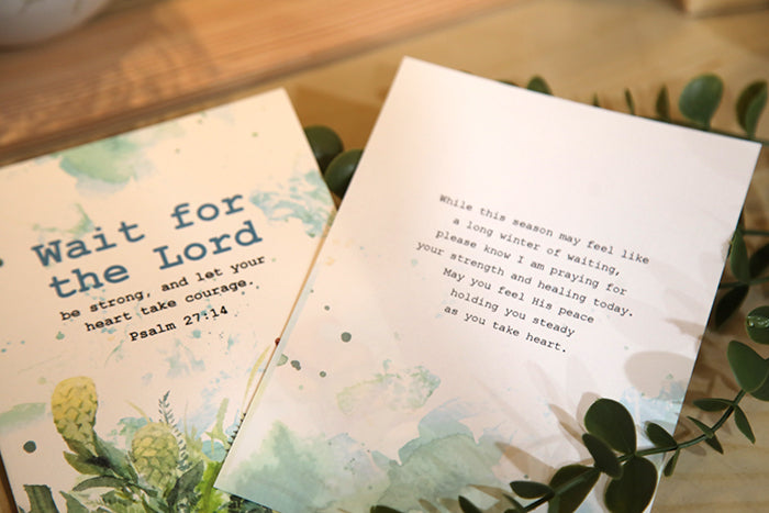 Take Heart: Courage in the Waiting | Psalm 27:14 Card
