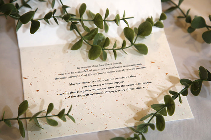 Blooming Resilience: Philippians 4:13 Greeting Card