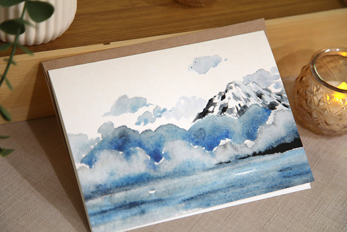 Zen Landscape Watercolor Card Set (5-Pack)