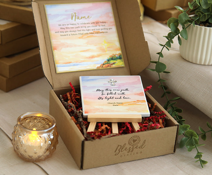 A Future of Hope - Baptism Keepsake Tile Gift Set
