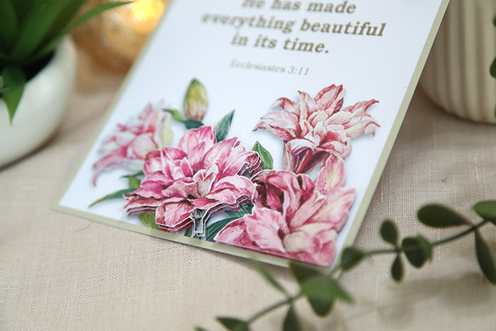 "Everything Beautiful" 3D Handmade Card: God's Perfect Timing