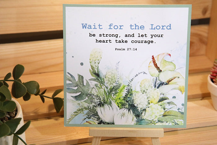 Take Heart – Psalm 27:14 Notecard
