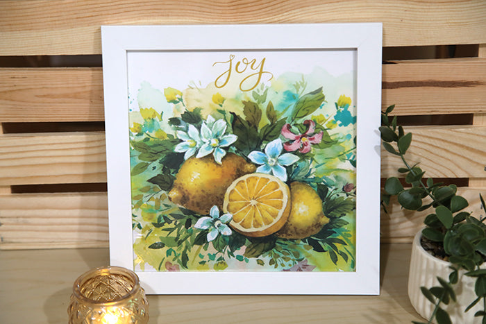 Joy (Lemon) in Bloom: 8x8 Art Print