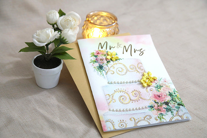 "Mr & Mrs" Wedding Greeting Card