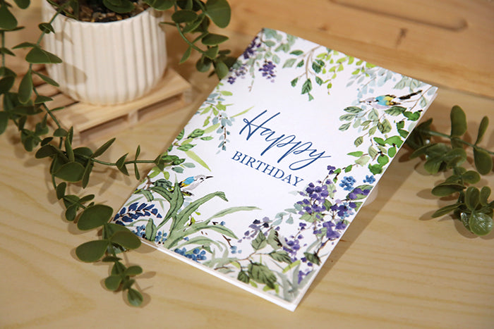 The Birdsong Birthday Card