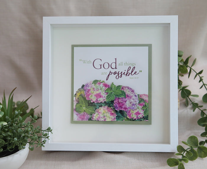 "With God, All Things Are Possible" 3D Handmade Card