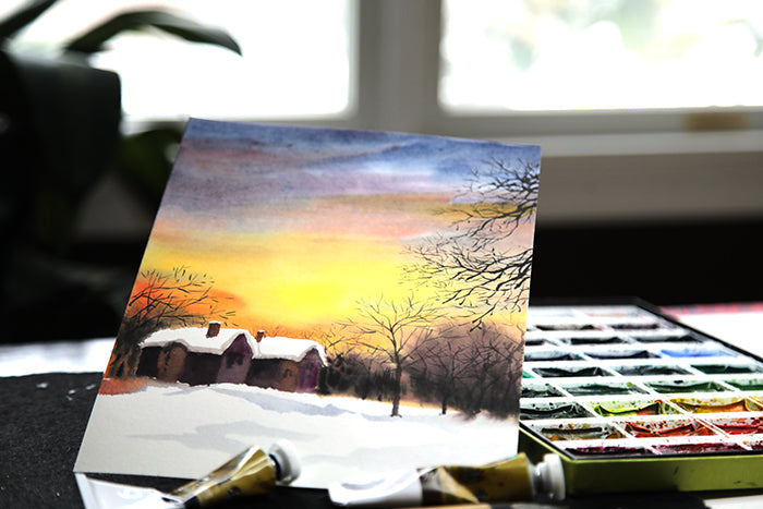 The Dawn of Promise: A Winter Sunrise Art Print