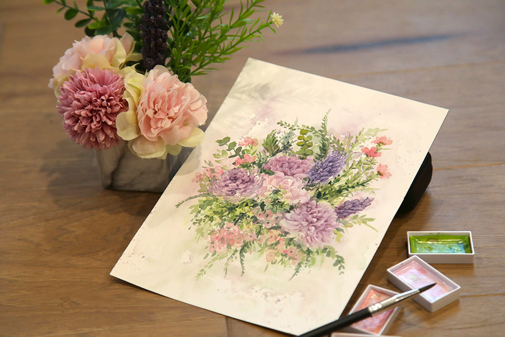 Lavender Chrysanthemum Art Print
