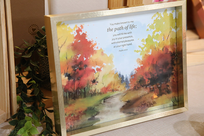 The Path of Life: Psalm 16:11 Watercolor Art Print