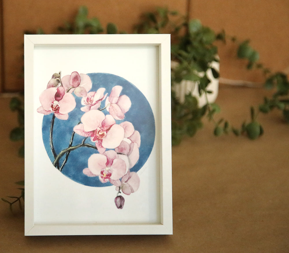 Circle of Stillness – Pink Orchid Art Print