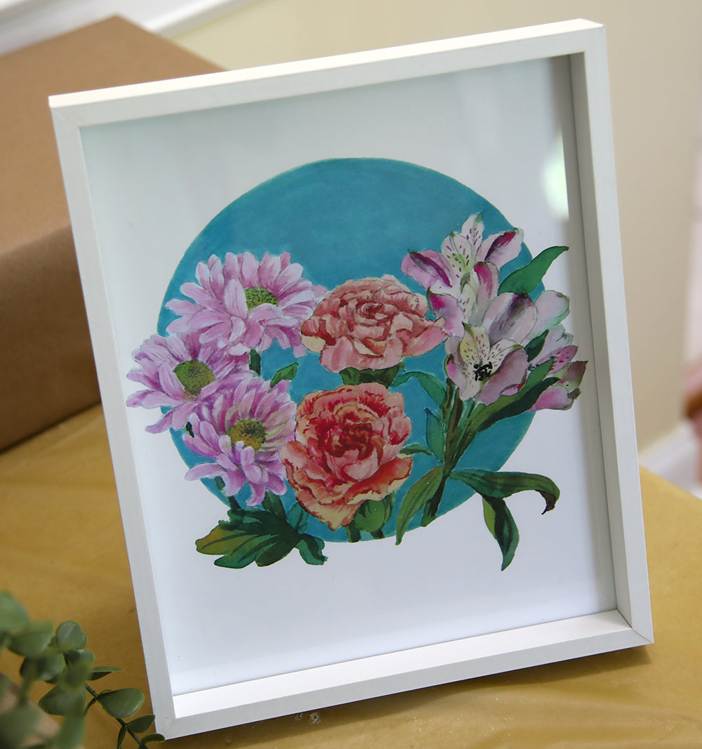 Circle of Growth – Blooming Trio Art Print
