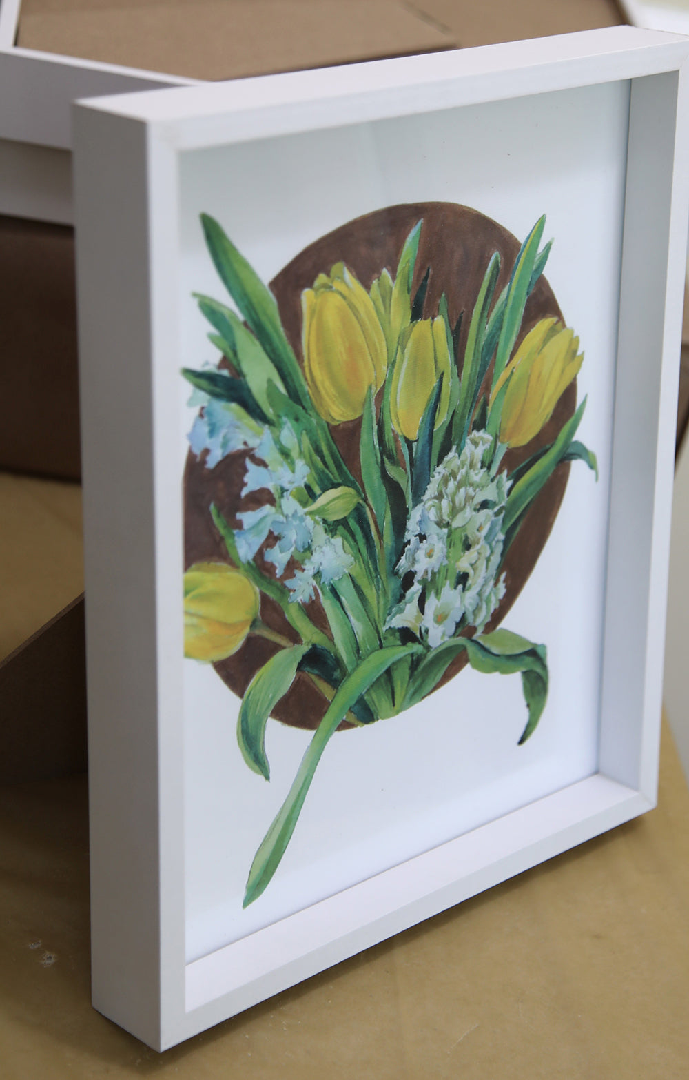 Circle of Peace – Yellow Tulips Art Print
