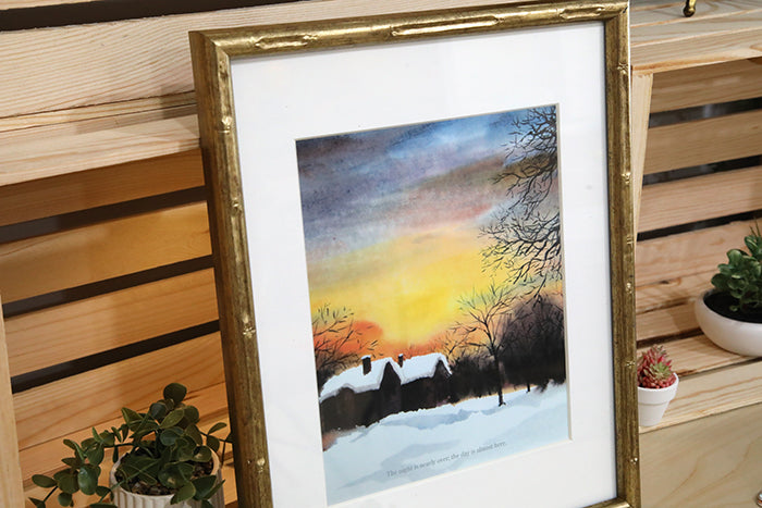 The Dawn of Promise: A Winter Sunrise Art Print