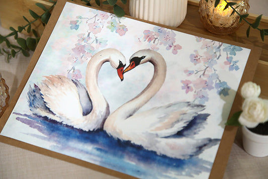 Eternal Union: Swan Art Print