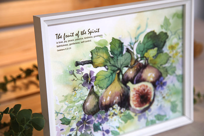 "The Harvest of the Spirit" — Galatians 5:22-23 Fig Art Print