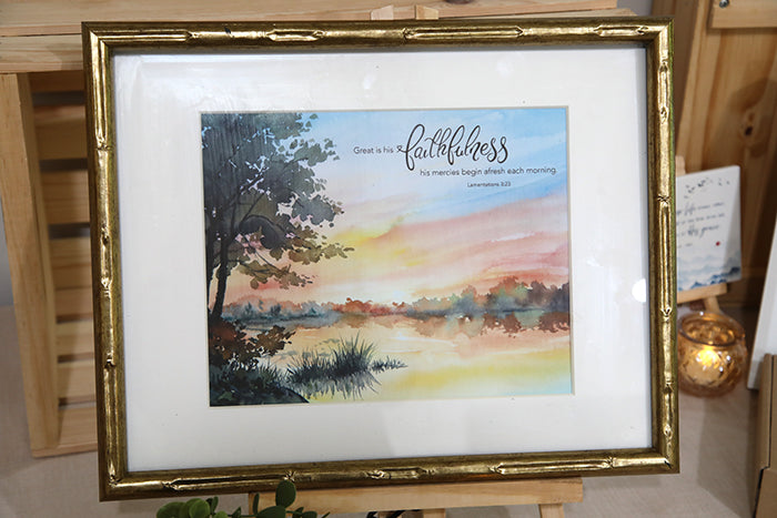 "New Mercies Every Morning" — Lamentations 3:23 Art Print