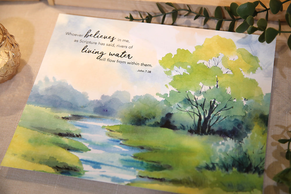 Rivers of Living Water John 7:38 Art Print