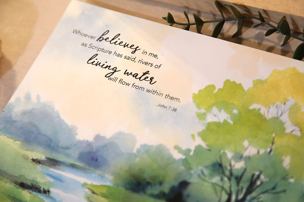 Rivers of Living Water John 7:38 Art Print