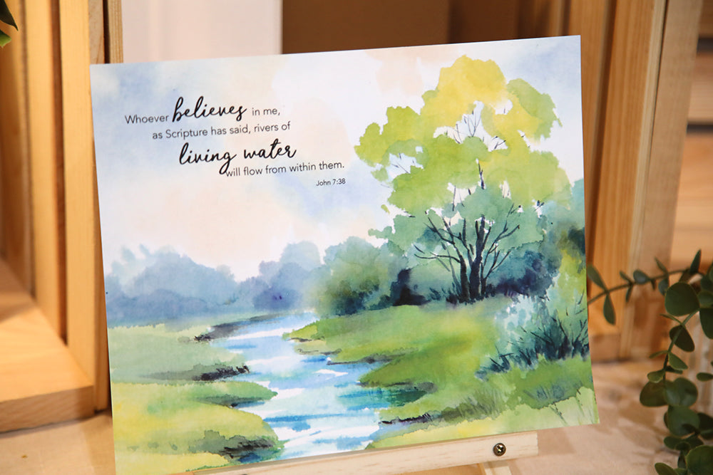 Rivers of Living Water John 7:38 Art Print