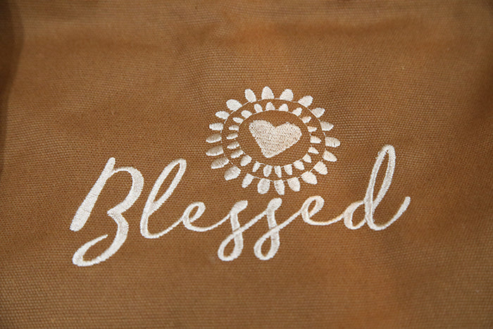 The "Blessed" Canvas Tote Bag: Carry Your Gratitude in Style