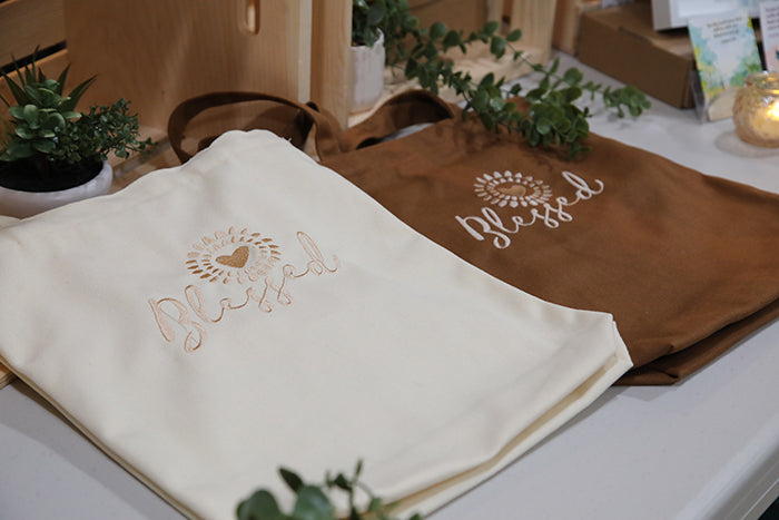 The "Blessed" Canvas Tote Bag: Carry Your Gratitude in Style