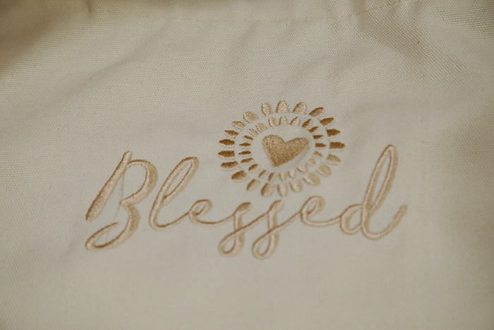 The "Blessed" Canvas Tote Bag: Carry Your Gratitude in Style