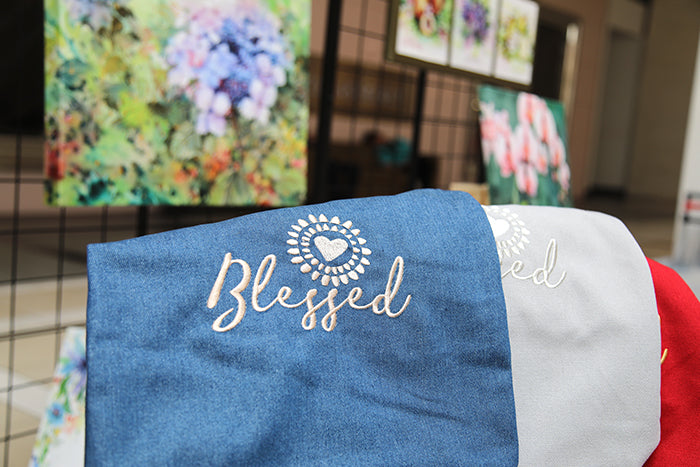 The "Blessed" Canvas Petite Tote Bag
