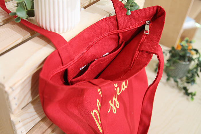 The "Blessed" Canvas Petite Tote Bag