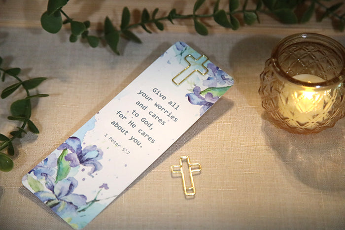 Faith Cross Paper Clips & Bookmark Set