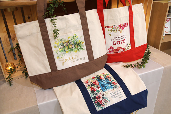 The "Steadfast Peace" Two-Tone Artisan Tote