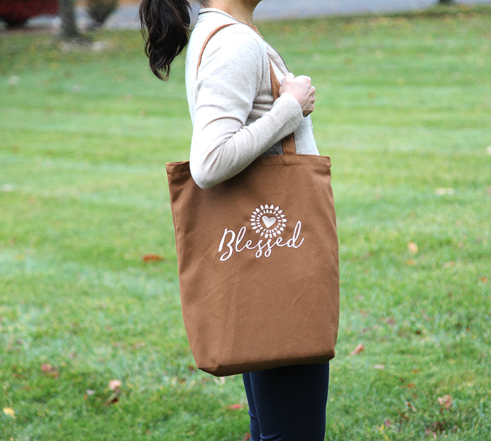 The "Blessed" Canvas Tote Bag: Carry Your Gratitude in Style