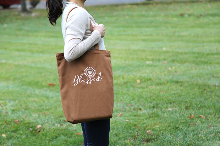 The "Blessed" Canvas Tote Bag: Carry Your Gratitude in Style