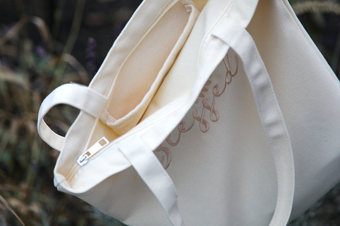 The "Blessed" Canvas Tote Bag: Carry Your Gratitude in Style