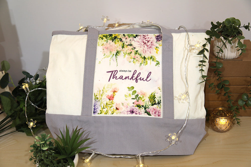 Always Be Thankful Tote Bag