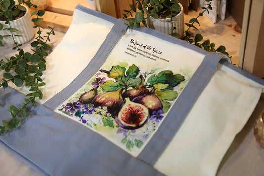 The Harvest (Fig) Galatians 5:22-23 Tote Bag