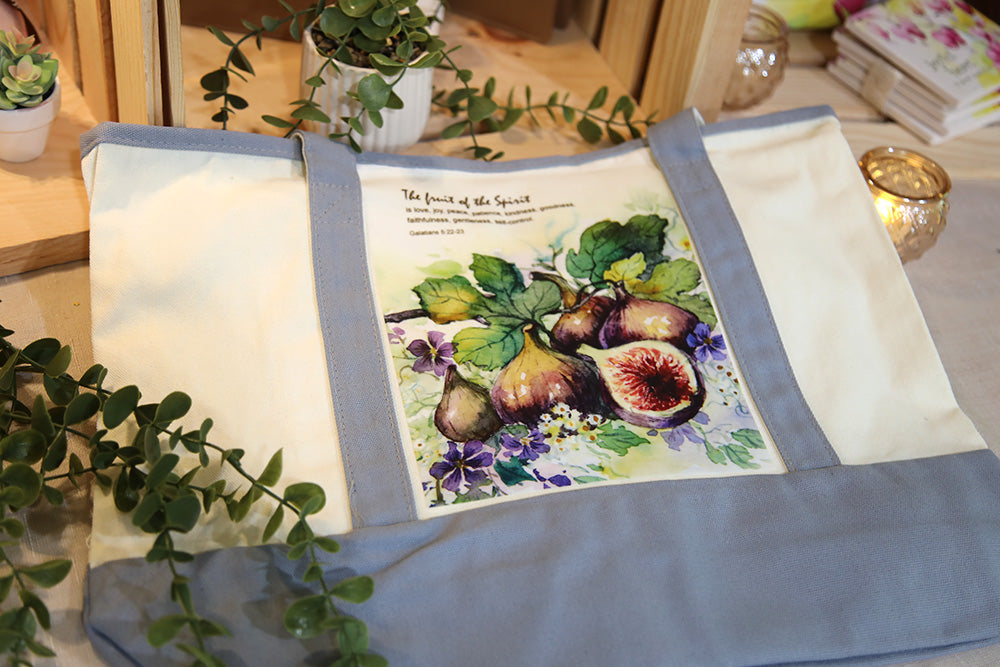 The Harvest (Fig) Galatians 5:22-23 Tote Bag