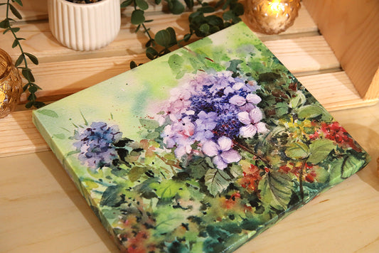 Lavender Hydrangea Canvas Print