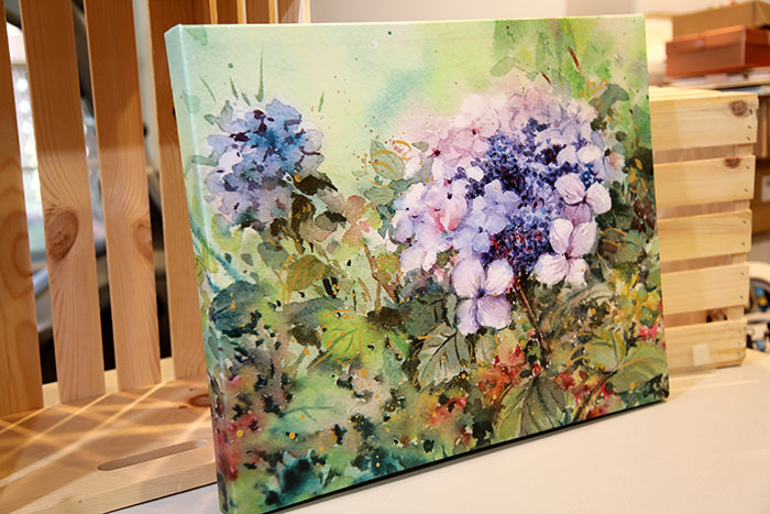 Lavender Hydrangea Canvas Print (20" x 16")