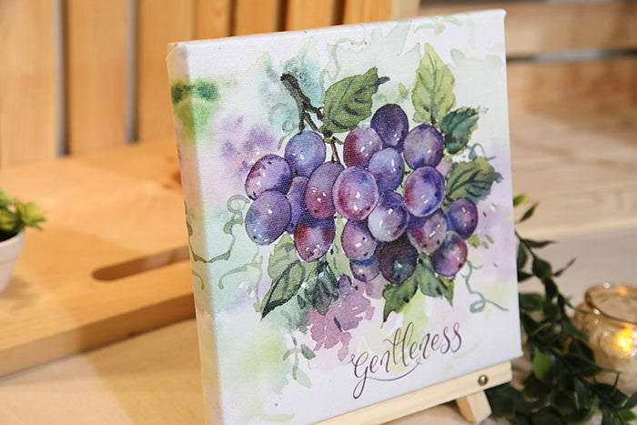 Gentleness (Grapes) in Bloom: 8x8 Canvas Print
