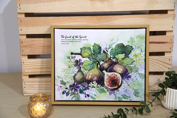 The Harvest (Fig) with Verse: 10x8 Canvas Print