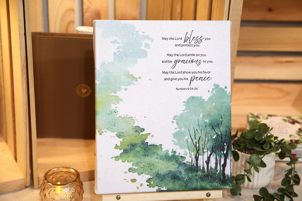 Path of Blessing Numbers 6:24-26 Canvas Print
