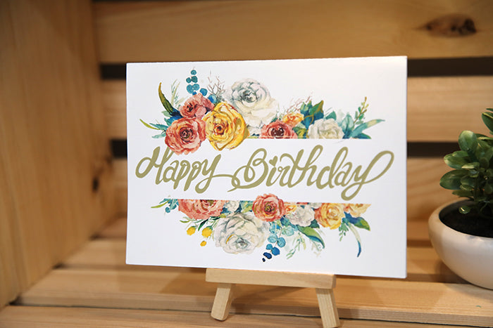 Premium Floral & Nature Birthday Card Set (8-Pack)