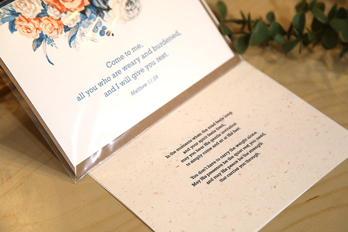 "Come to Me" Roses Greeting Card: Comfort in His Presence