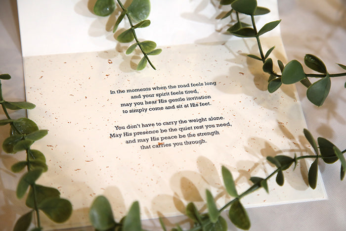 "Come to Me" Roses Greeting Card: Comfort in His Presence